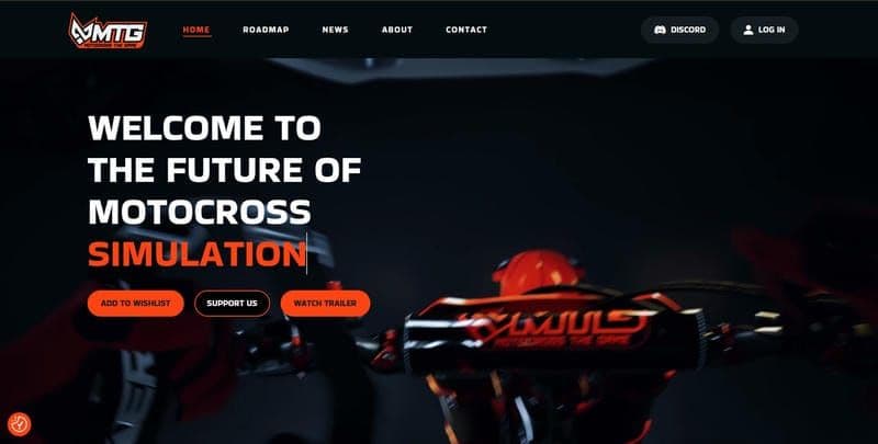 Motocross The Game - Site web - 1