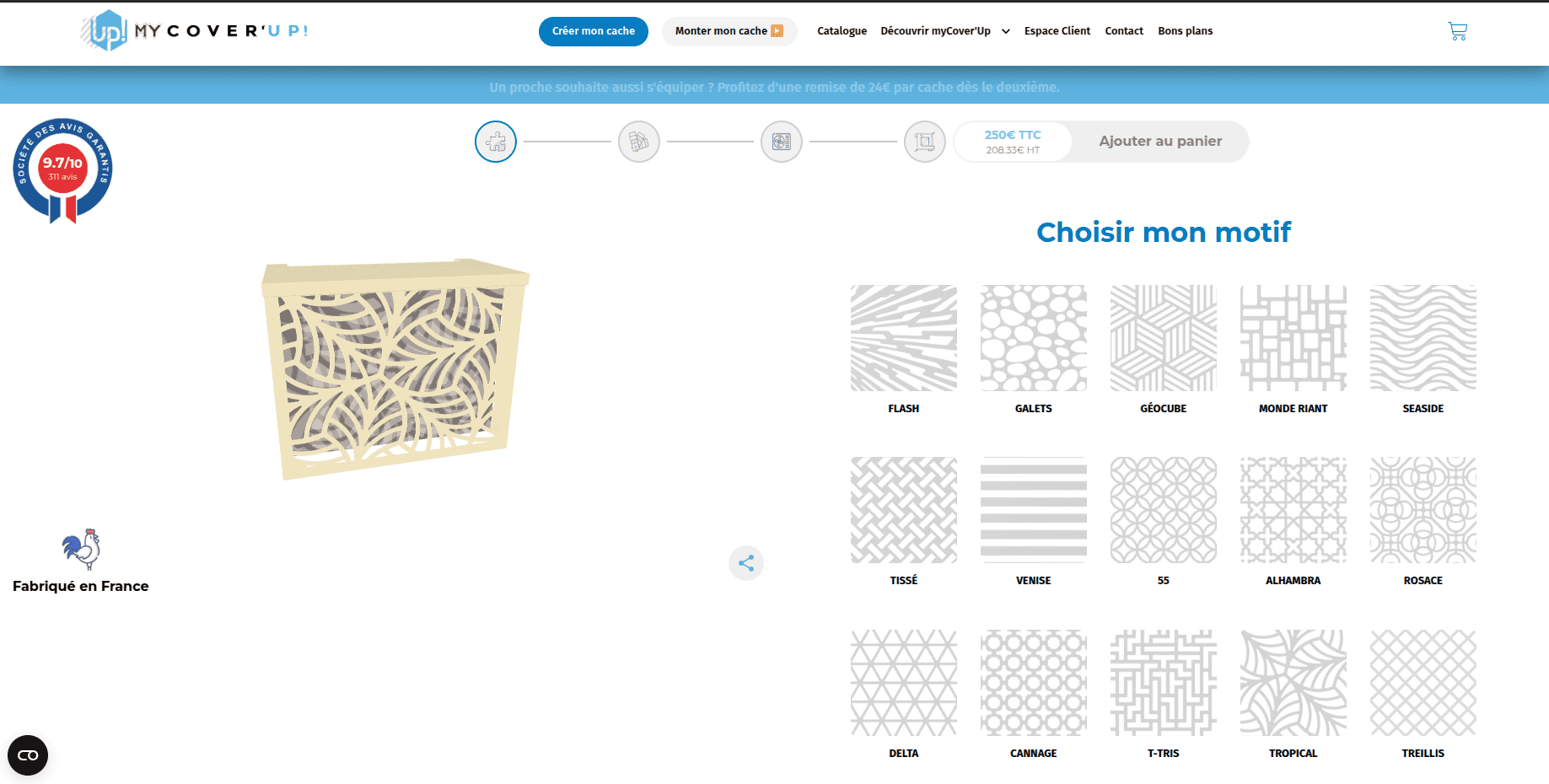 MyCover'Up - Configurateur web 3D - 2