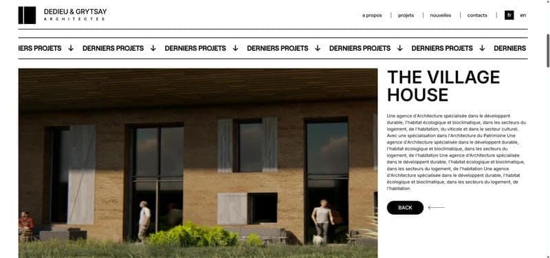 Site vitrine d'architectes - 1