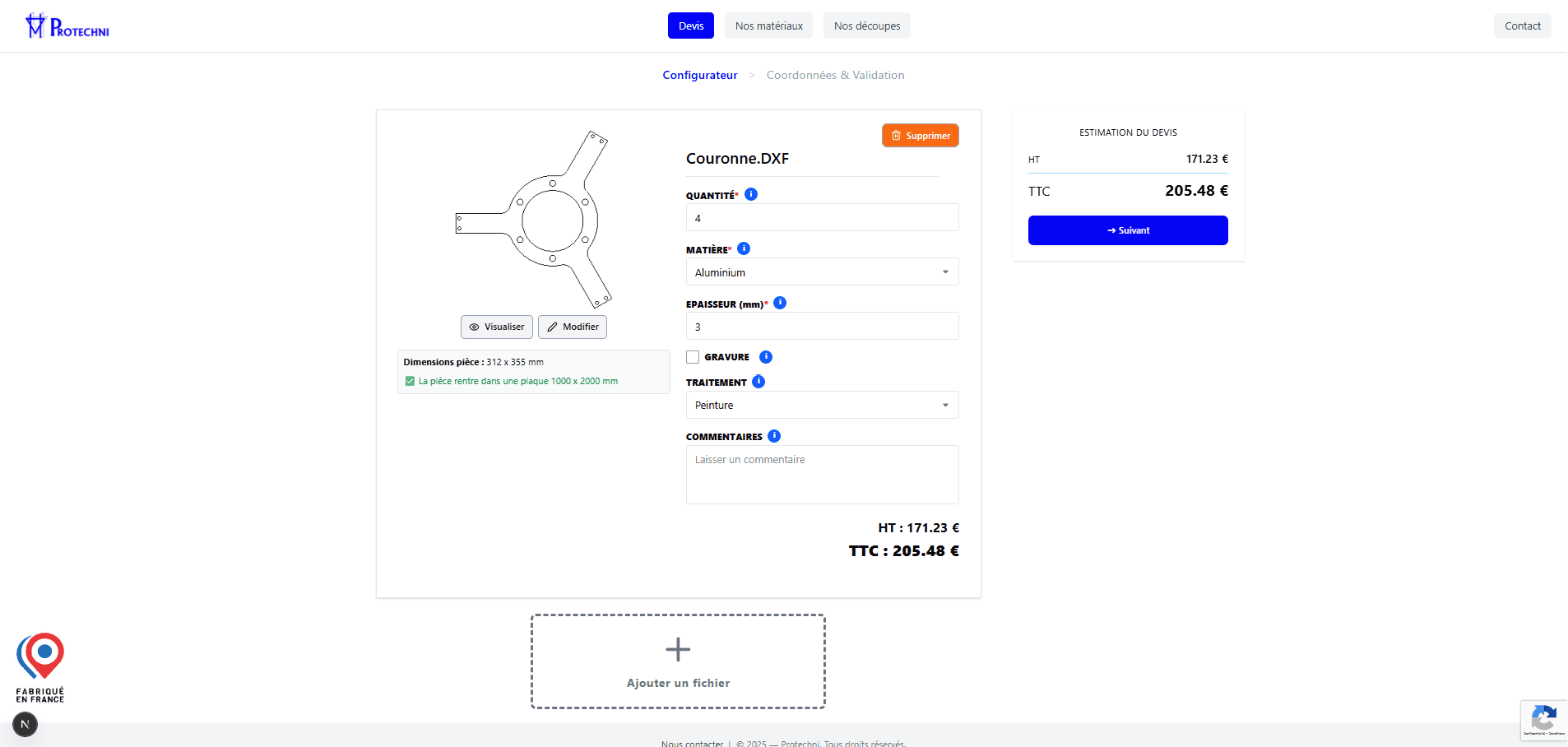Protechni - Concepteur de devis en ligne - 1